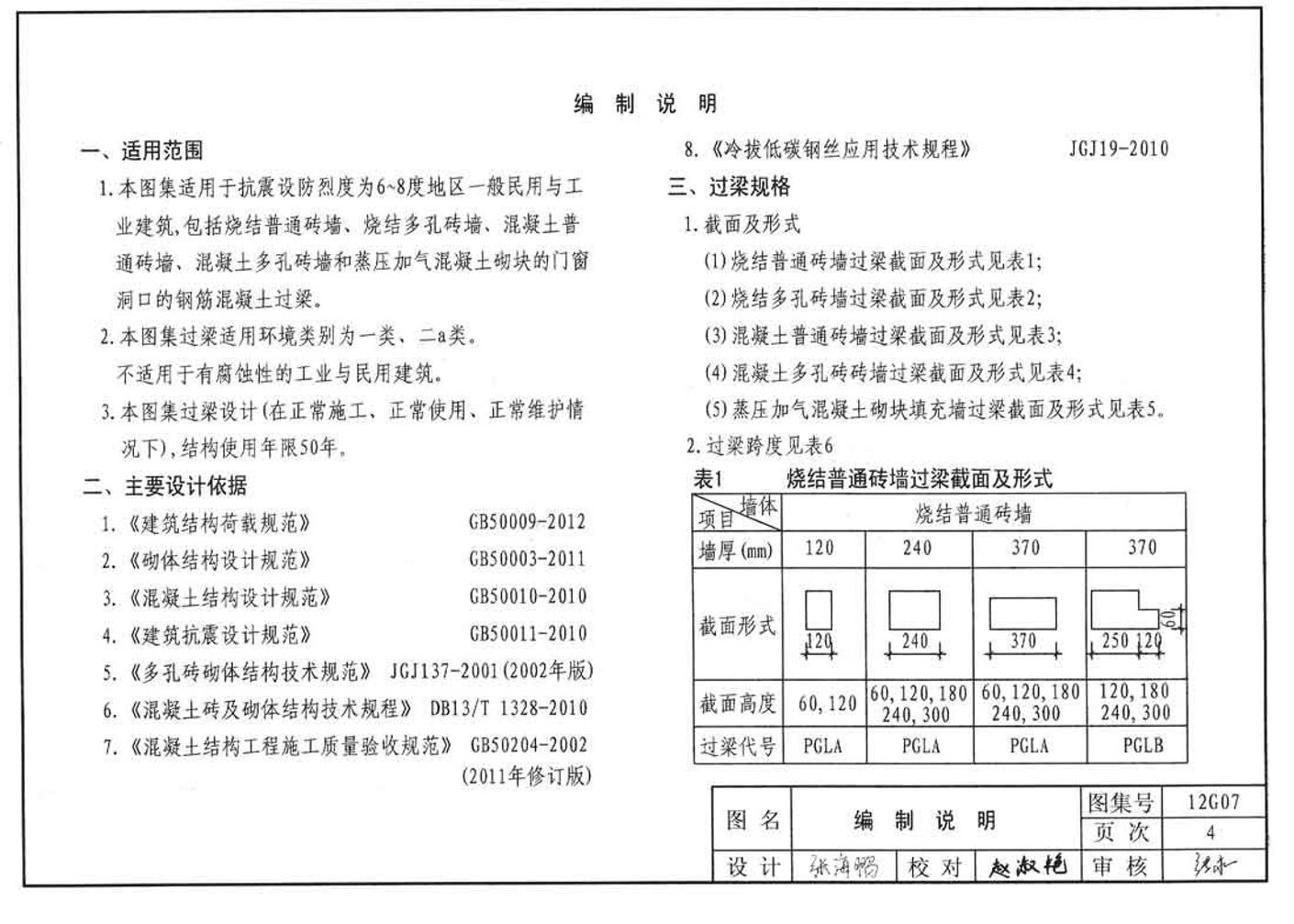 冀---12g07钢筋混凝土过梁