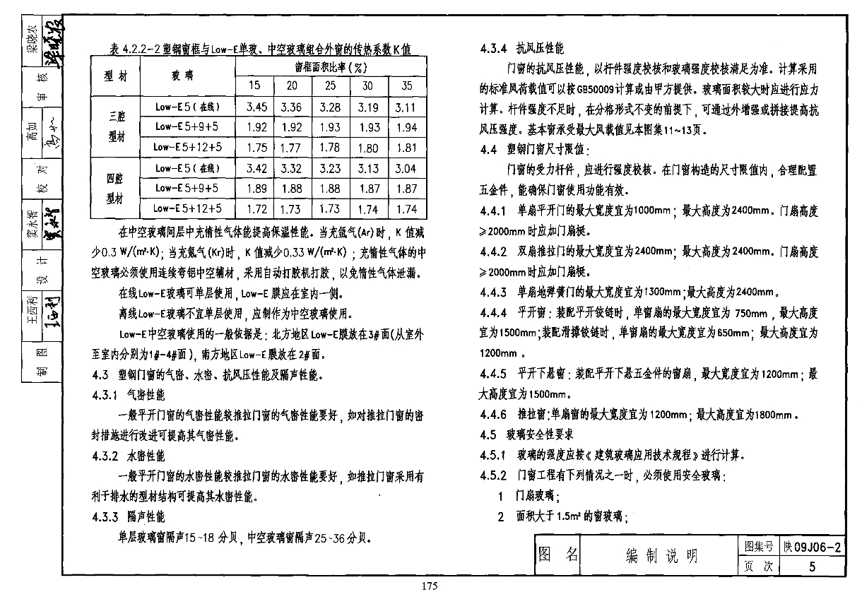 陕09j06-2塑钢门窗