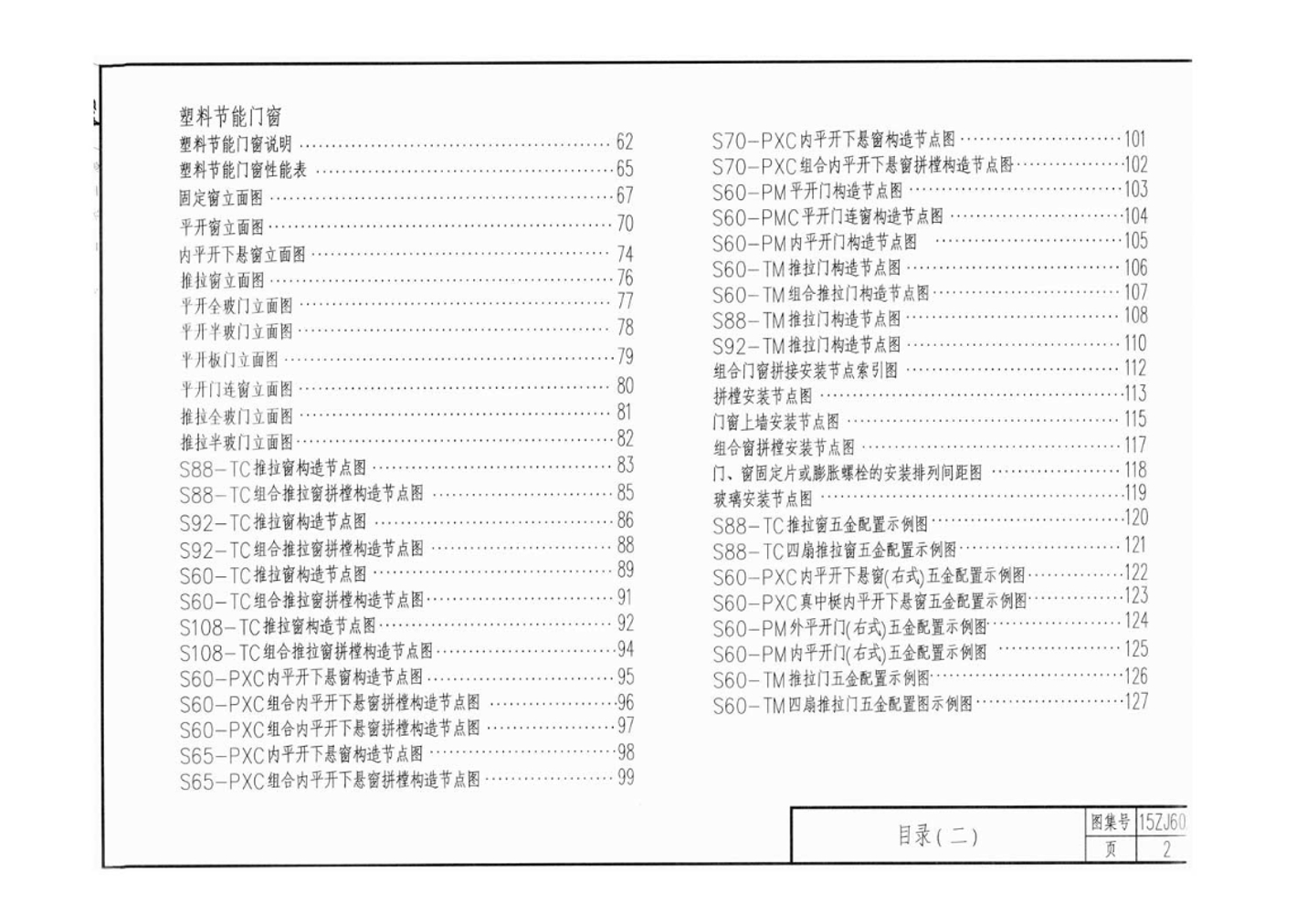 中南15zj602《建筑节能门窗》