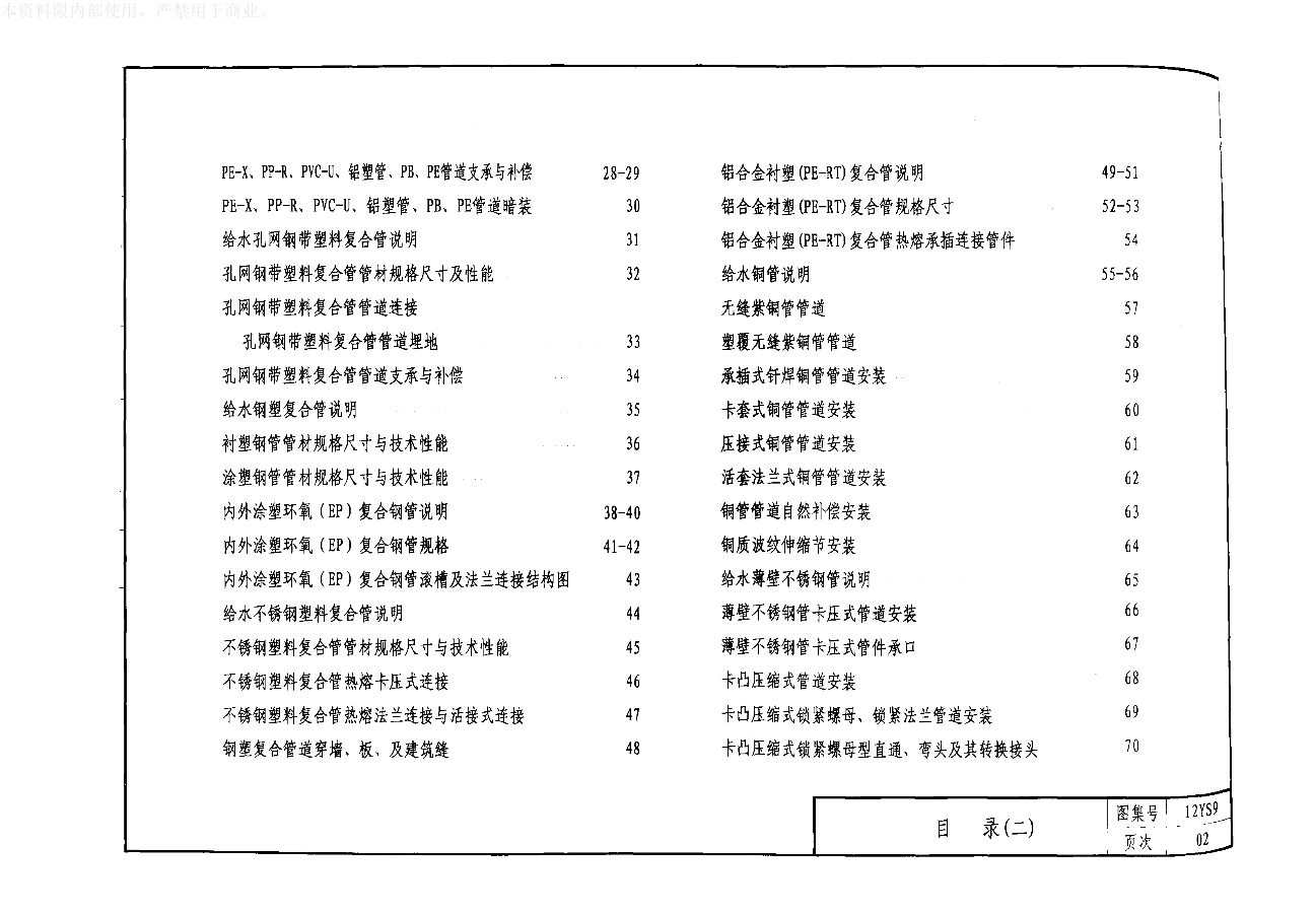 12s9给水排水管道及连接